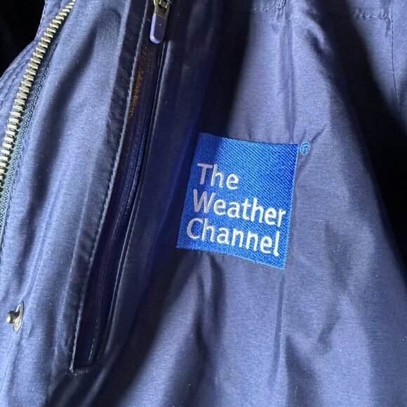 Rare: Land's End Expedition Parka"The Weather Channel" Down Coat, Women's Large - Picture 6 of 14